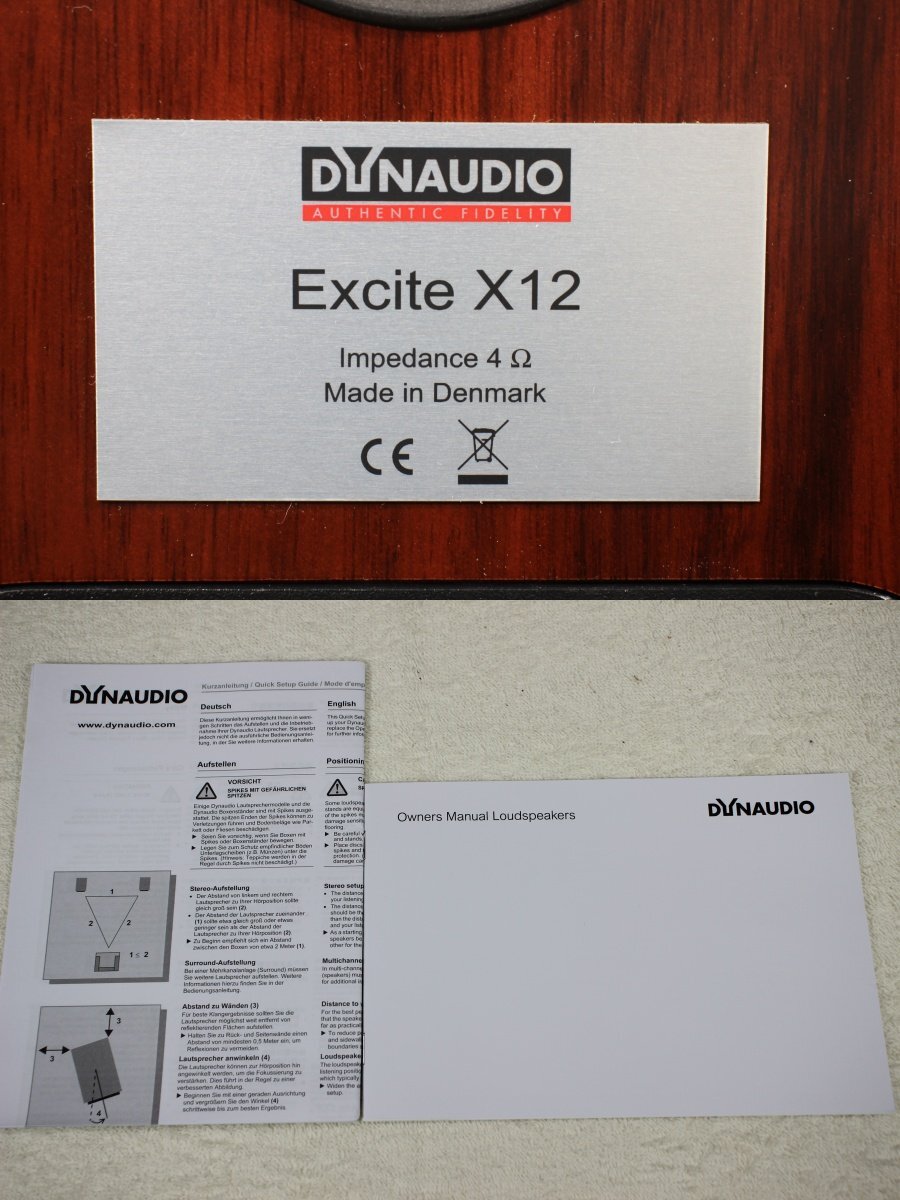 【きれい】DYNAUDIO ディナウディオ EXCITE X12 2Wayスピーカーシステム ペアの画像6