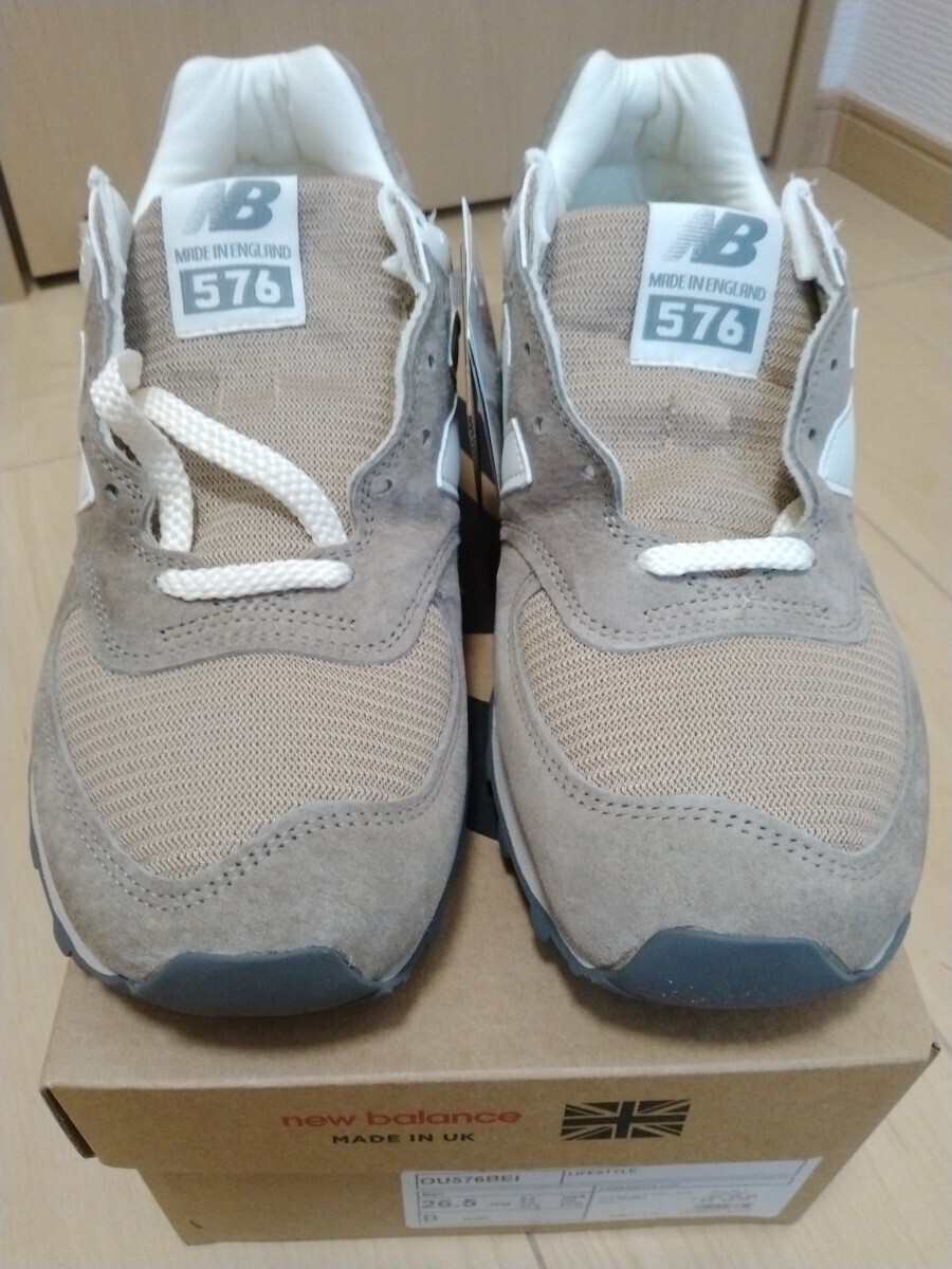 ニューバランス/new balance Made in UK 576 BEI 新品未使用品 ２６、５の画像4