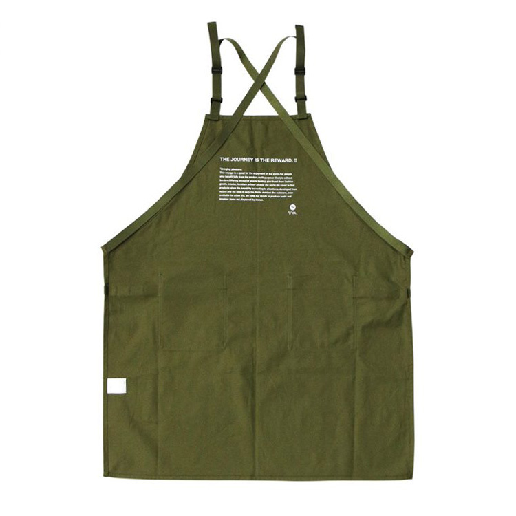 エプロン GARDEN APRON ガーデンエプロン（カーキ） 幅69x高さ82cm コットン製 胸当てエプロン ガーデニング 園_画像8