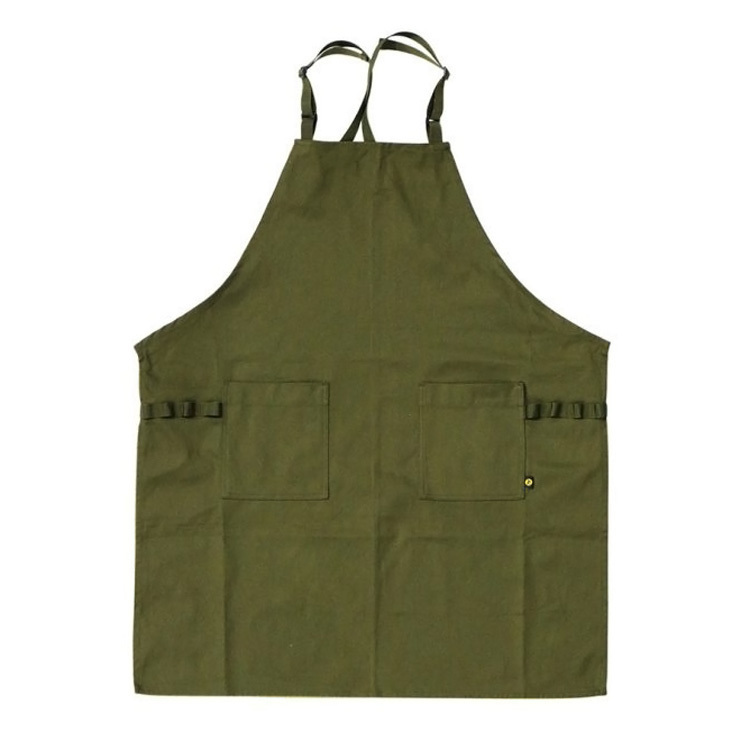 エプロン GARDEN APRON ガーデンエプロン（カーキ） 幅69x高さ82cm コットン製 胸当てエプロン ガーデニング 園_画像1