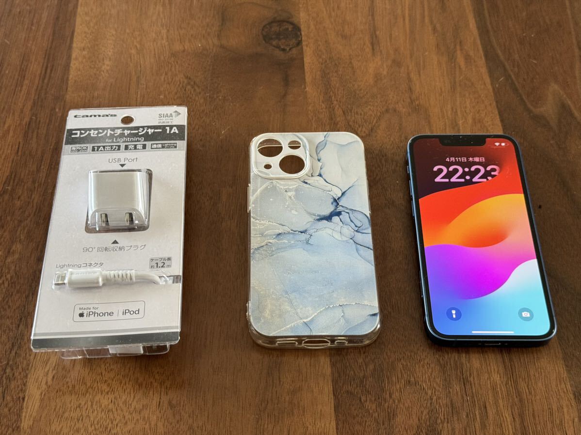 大容量/中古/訳あり】iPhone 13 mini 512GB ブルー色 バッテリー 大容量/中古/訳あり】iPhone 13 mini 512GB ブルー色 バッテリー