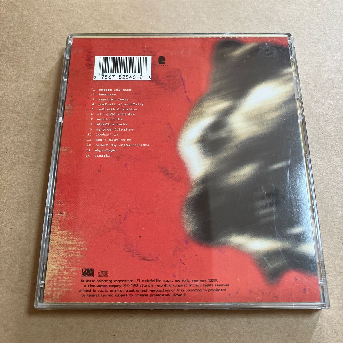 CD BAD RELIGION / RECIPE FOR HATE 782546-2bado* rely John EPITAPH inspection : punk heaven country :mero core : NOFX