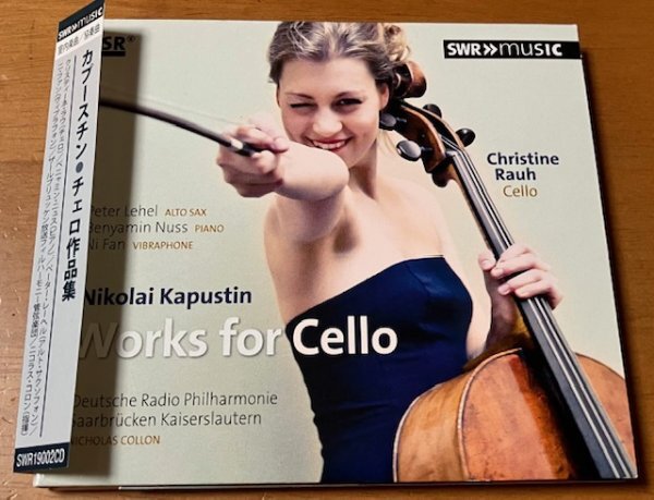 カプースチン NIKOLAI KAPUSTIN チェロ作品集 WORKS FOR CELLO CHRISTINE RAUH SWR19002CD SWR MUSIC ドイツ盤 デジパック傷みの画像1