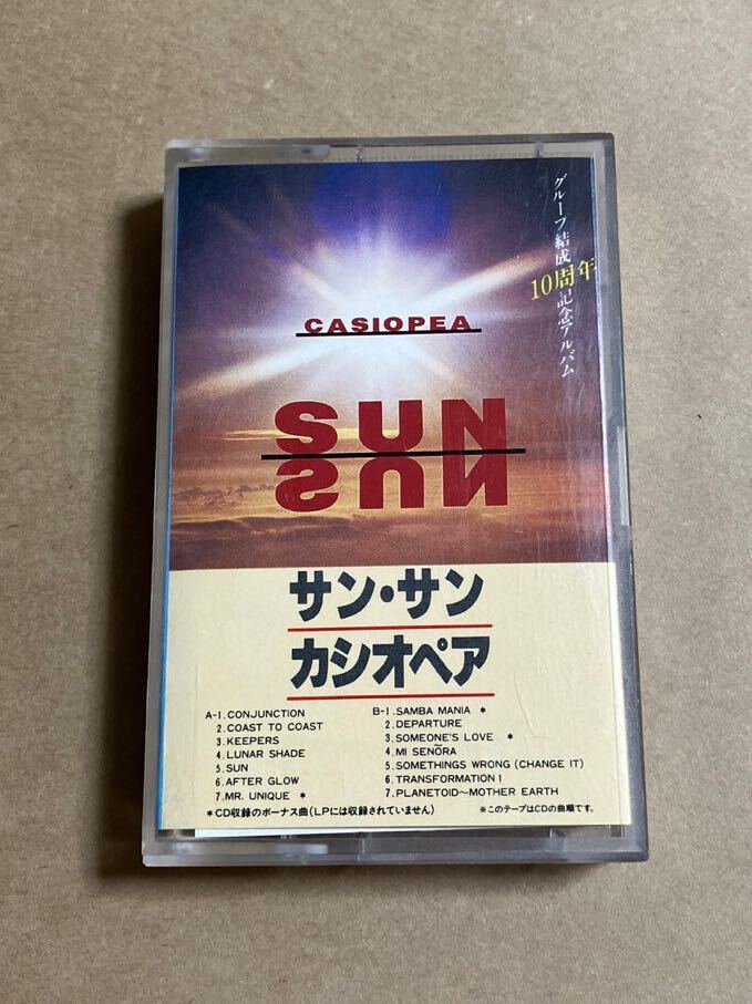 カセットテープ CASIOPEA / サン・サン SUN SUN カシオペア 非売品 見本盤の画像1