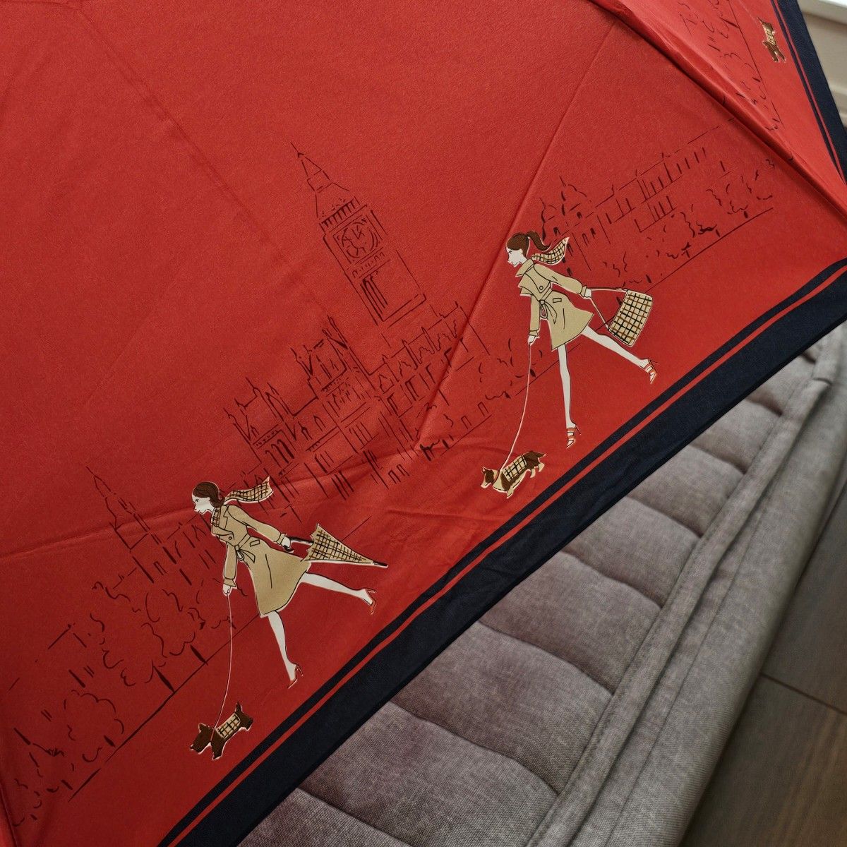アクアスキュータム 晴雨兼用 UVカット 日傘 軽量 コンパクト 赤 ネイビー 折りたたみ傘 折り畳み傘