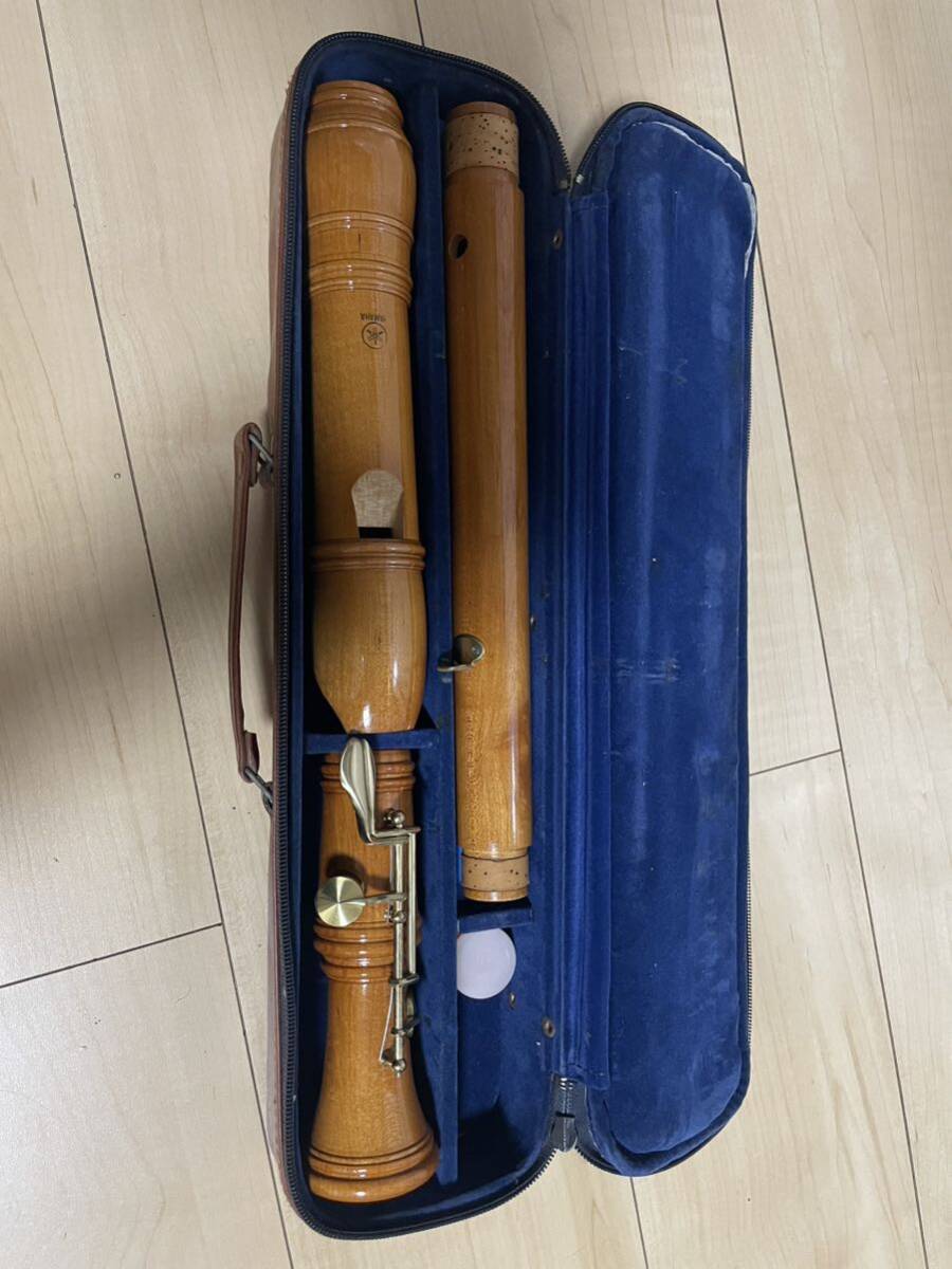YAMAHA TENOR BAROQUE木製 リコーダー 楽器 テナーリコーダー テナー ケース付 ヤマハ の画像1
