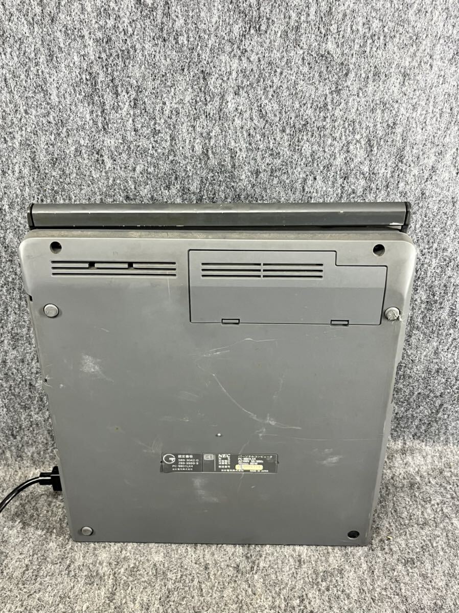 NEC 旧型ノートパソコン PC-9801LX4 パーソナルコンピュータ NOTE 当時物 レトロノートブック の画像6