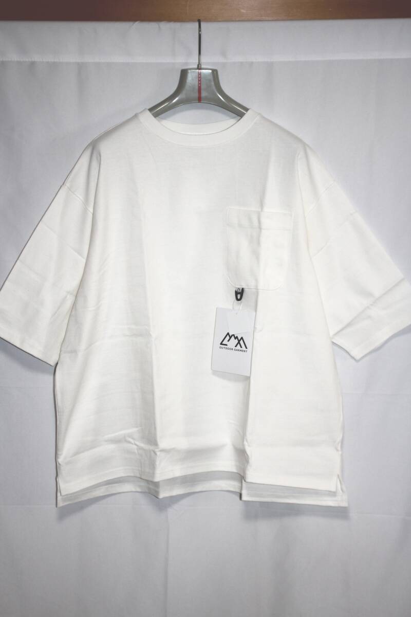 COMFY OUTDOOR GARMENT 23AW CMF SLOW DRY POCKET TEE L 新品 ドライポケットTシャツ オーバーサイズ コムフィアウトドアガーメント 白の画像3