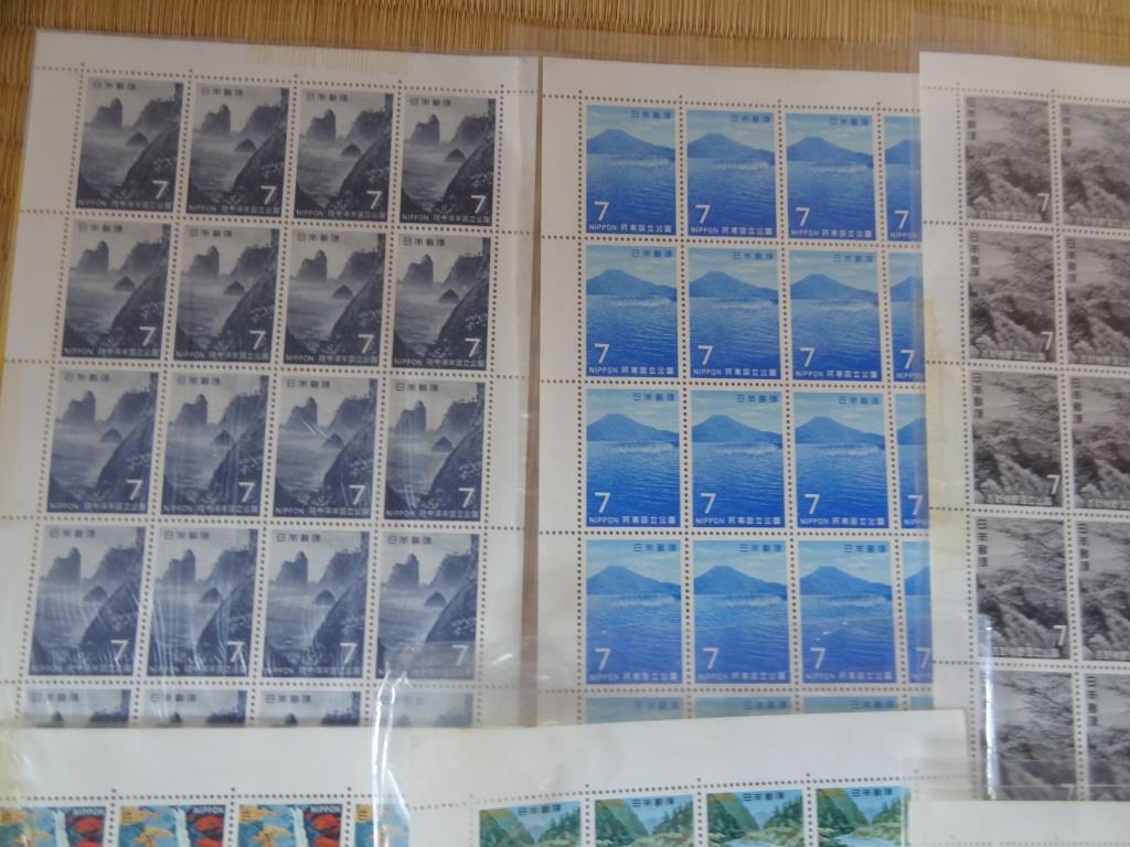 日本切手 未使用シート バラ 国立 国定公園 記念切手 いろいろ 5080円分 ①の画像2