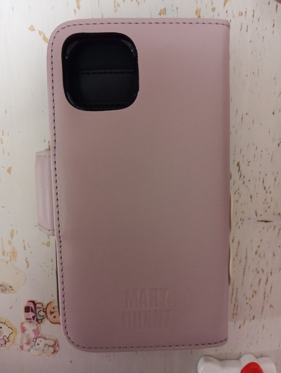 手帳型 スマホケース カバー ピンク　MARY QUANT　　　　　iPhone13 美品