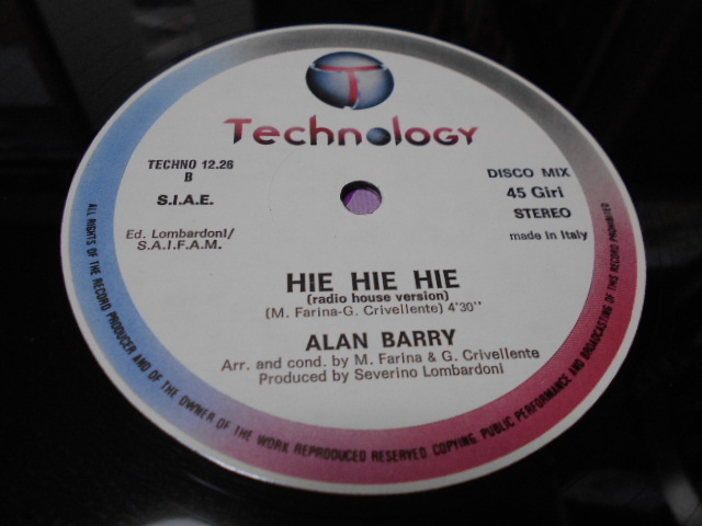 １２” ALAN BARRY／HI HI HIの画像4