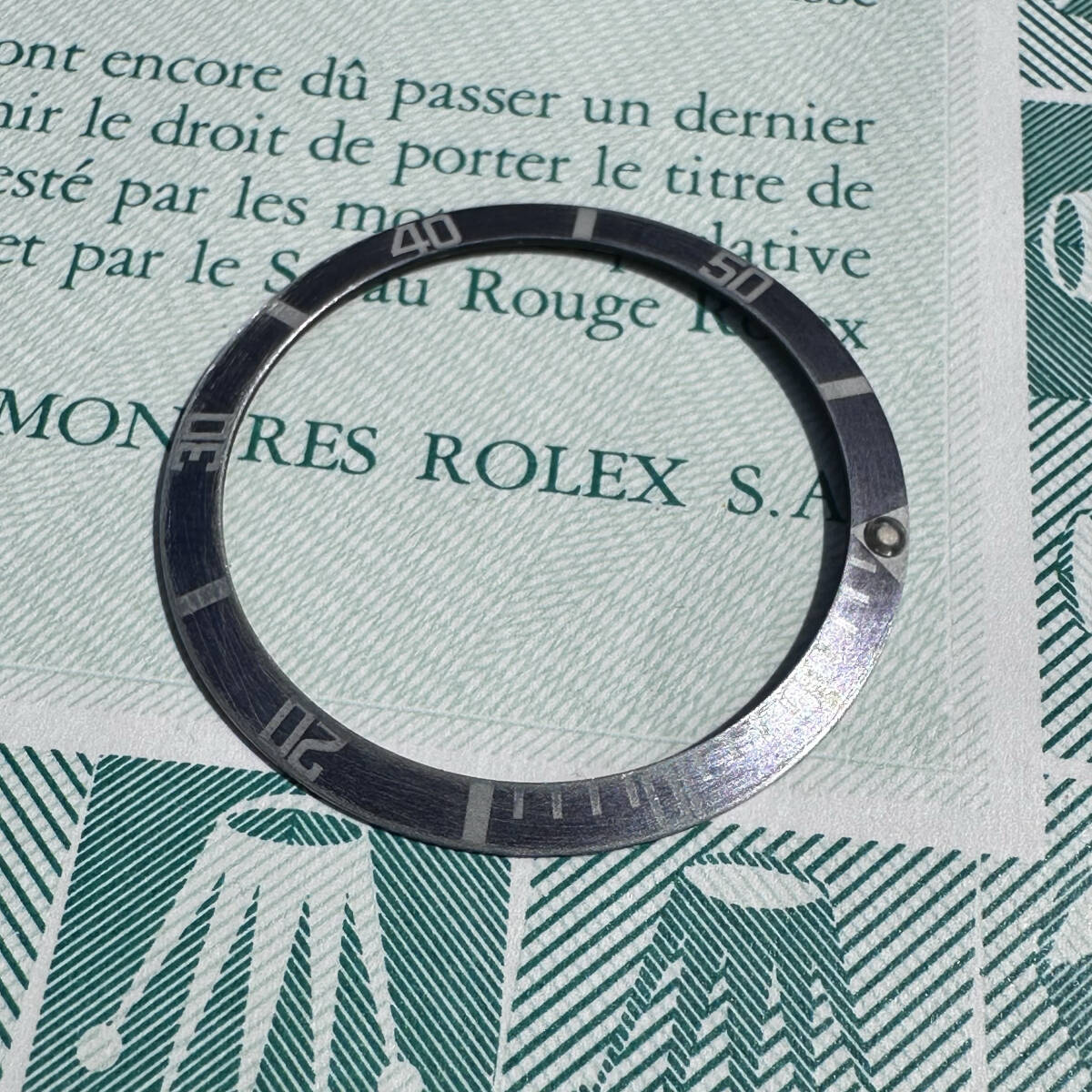 ROLEX SUBMARINER ロレックス 1680 サブマリーナー フェード ブルーグレー ゴーストベゼル 太字 インサート 5512 5513 1680 1665 ベゼルの画像5