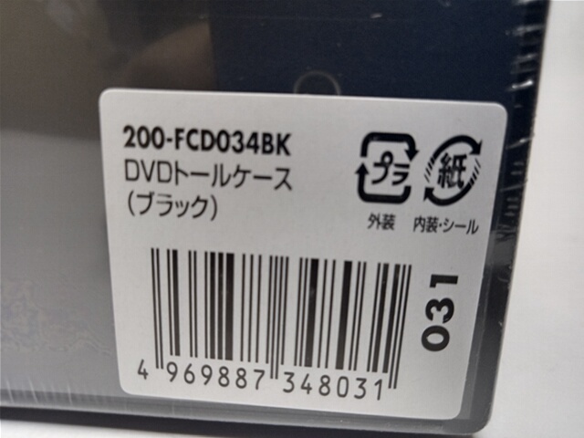 [ new goods unused ]DVD case (4 pcs storage * tall case *10 sheets * black ) 200-FCD034BK*FH