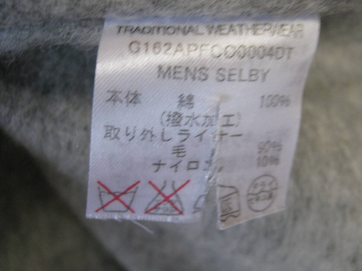 訳有ＹＭ５中古ＴＲＡＤＩＴＩＯＮＡＬ ＷＥＡＴＨＥＲ ＷＥＡＲ ロングコート ＳＩＺＥ ： ３８ Ｇ１６２ ＡＰＦＣ０００４ＤＴの画像5