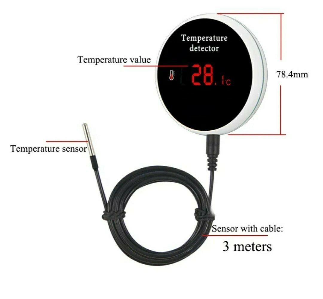ワイヤレス温度計 水温計 wifi スマホで温度確認できる！デジタル温度計 異常検知でアラーム、スマホにおしらせ！送料無料の画像3