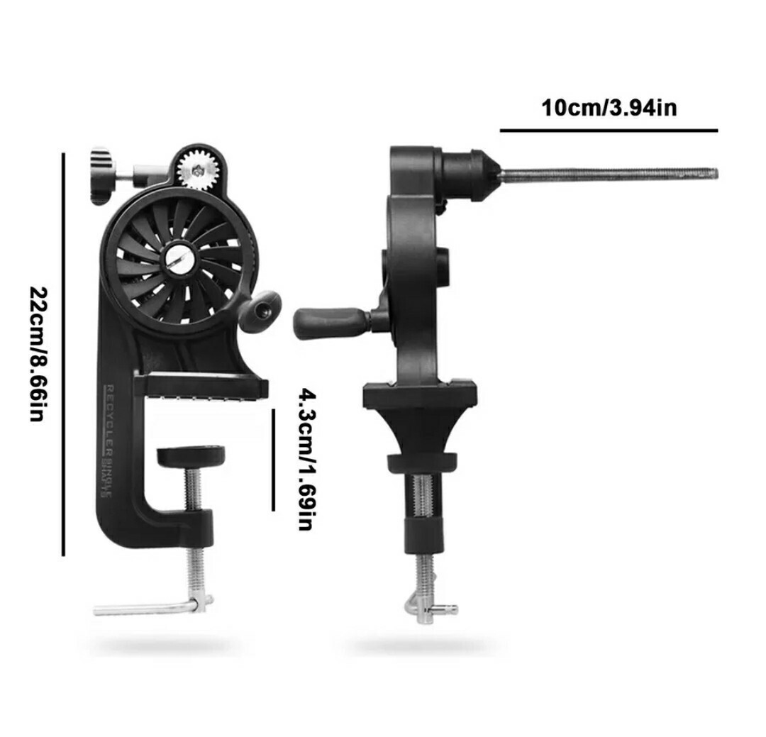 ライン巻き 高速リサイクラー 2.0 逆巻きスプール 釣り リール 糸 ロングシャフト PEライン 糸巻き機 ワインダー ワインディングマシンの画像2