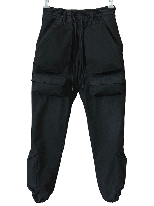 送料無料 定価194,700円 使用感の少ない美品 READYMADE レディメイド 22ss BLACK PARACHUTE PANTS ブラック パラシュート パンツ 黒 M_画像2