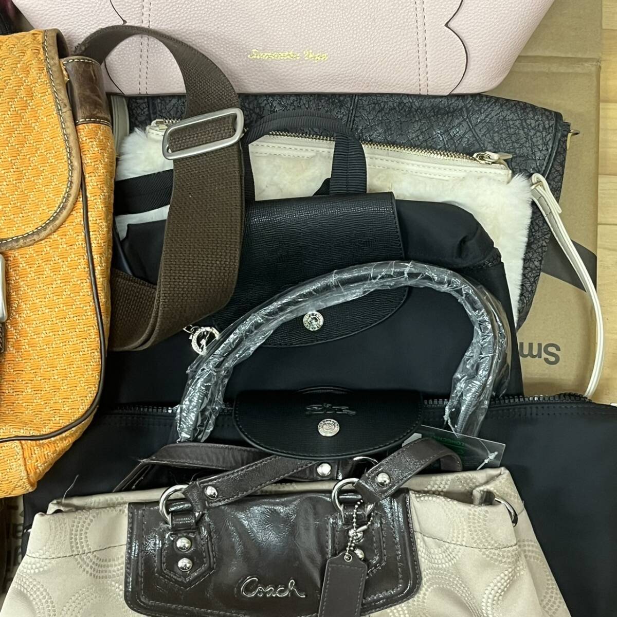 #11669 レディース　バッグ　16点まとめ　TUMI LANVIN COACH GALA サマンサベガ　ジャンク品_画像3