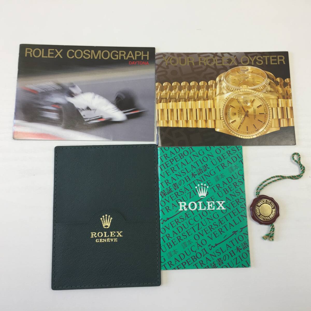 Rolex ロレックス Daytona デイトナ 冊子 英語 タグ カードケース 付属品 セット まとめ #014の画像1