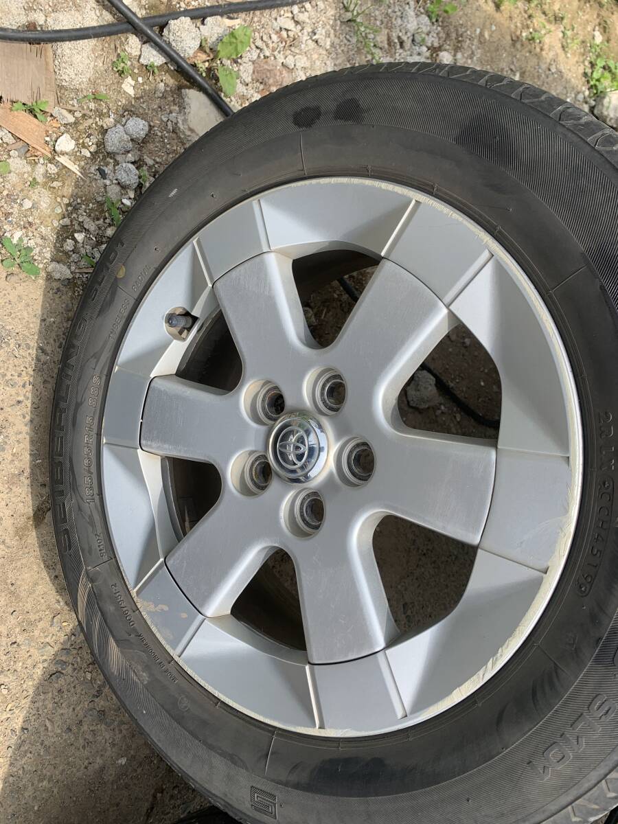 トヨタ 純正 20 プリウス 6.0J 15 100 EG01 185/65R15 2019 5H 5穴 5H アルミホイール ホイールセット アルミ_画像5