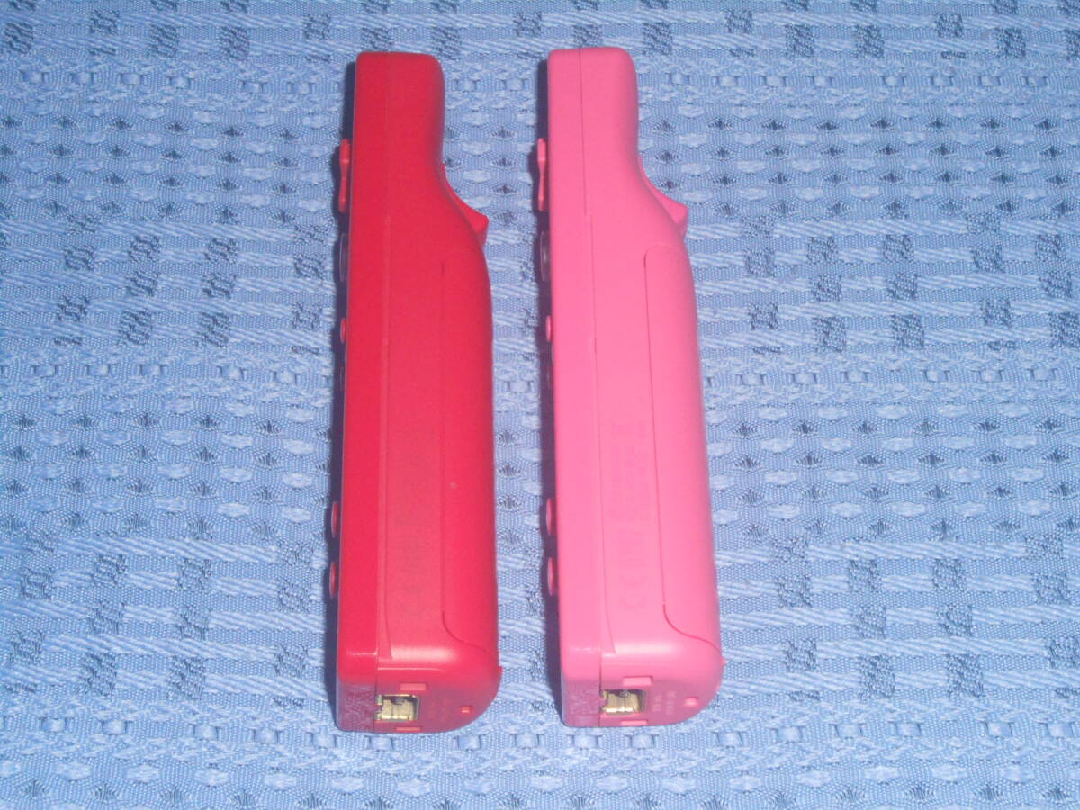 Wiiリモコンプラス(Wiiモーションプラス内蔵)２個セット 赤(aka レッド)１個・桃(pink ピンク)１個 ストラップ付き RVL-036 任天堂Nintendoの画像4