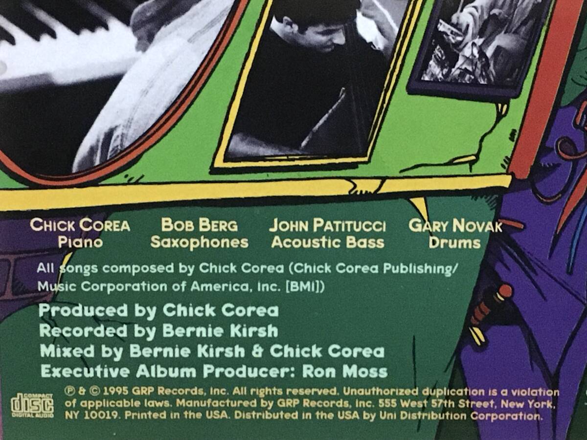 Chick Corea Quartet / Time Warp ジャズ 傑作 輸入盤(品番:STD-1115) 廃盤 John Patitucci / Gary Novak / Bob Berg / Return to Foreverの画像4