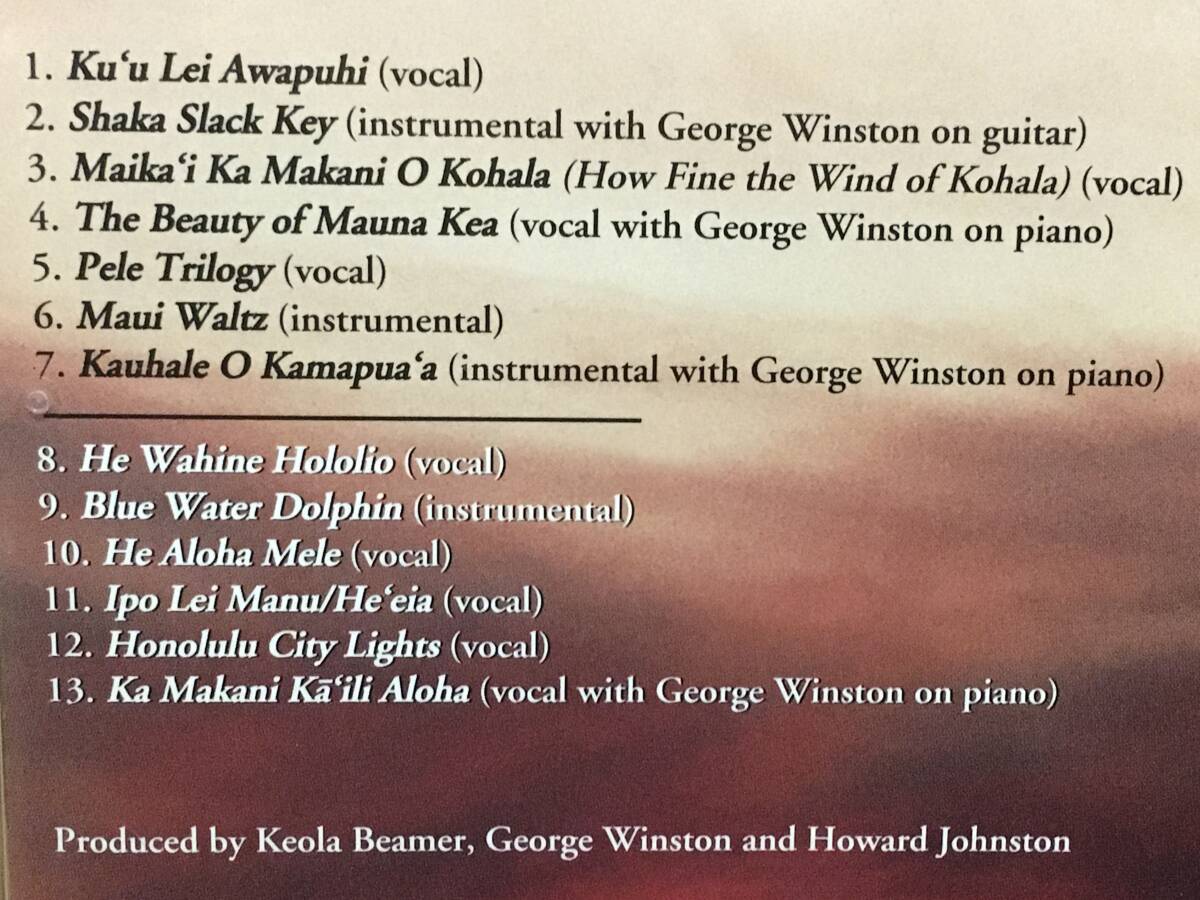 Keola Beamer / Kolonahe From the Gentle Wind ハワイアンミュージック スラックキーギター ヒーリング音楽 傑作 国内盤 George Winston_画像3