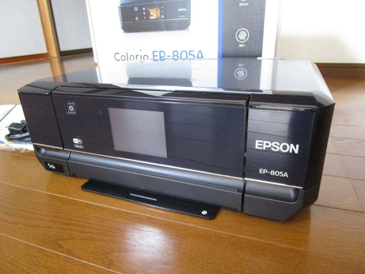 EPSON 　エプソン　カラリオ　6色　プリンター　EP-805A　極美品　おまけ新品純正カートリッジ多数　訳アリ_画像1
