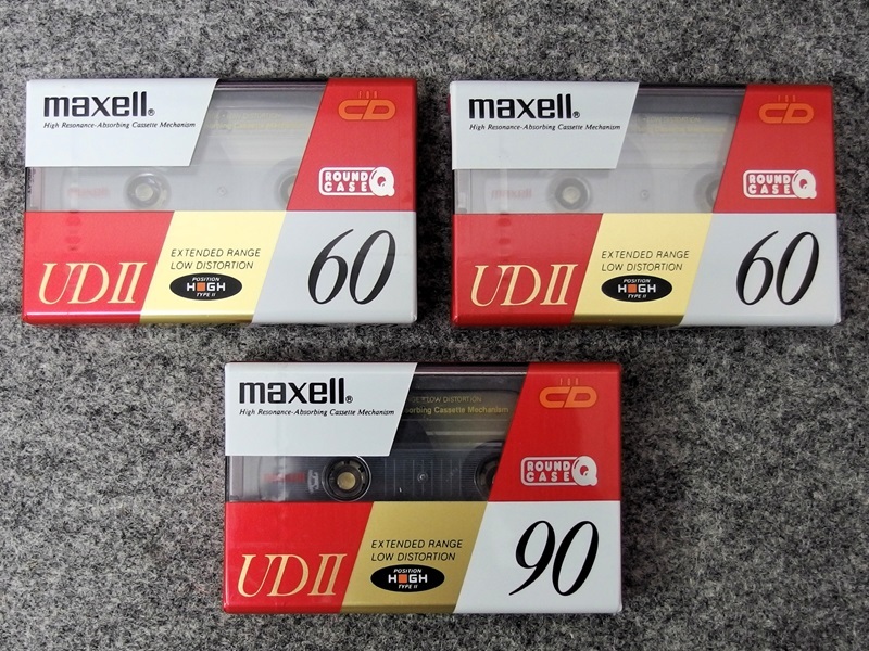 maxell / カセットテープ / UDⅡ 60 (2本), UDⅡ 90 (1本) ハイポジション, TYPEⅡ / 日立マクセルの画像1