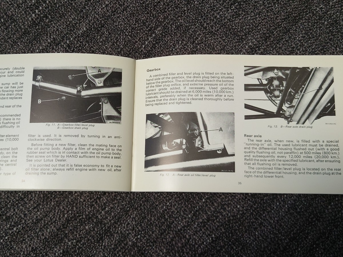 ロータスエラン＋2オーナーズハンドブック　LOTUS ELAN＋2 OWNER'S HANDBOOK_画像6