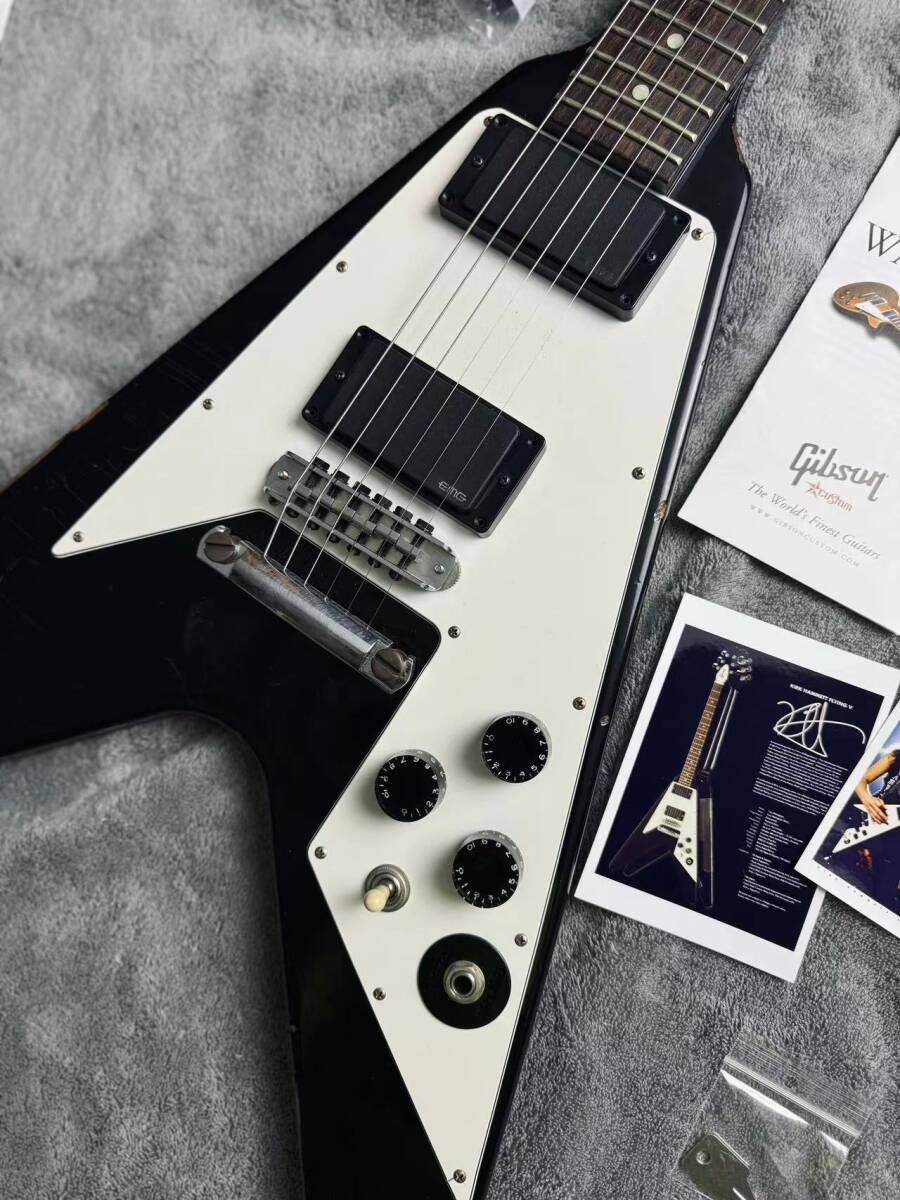 Gibson Kirk hammett custom shop flying v age_画像7