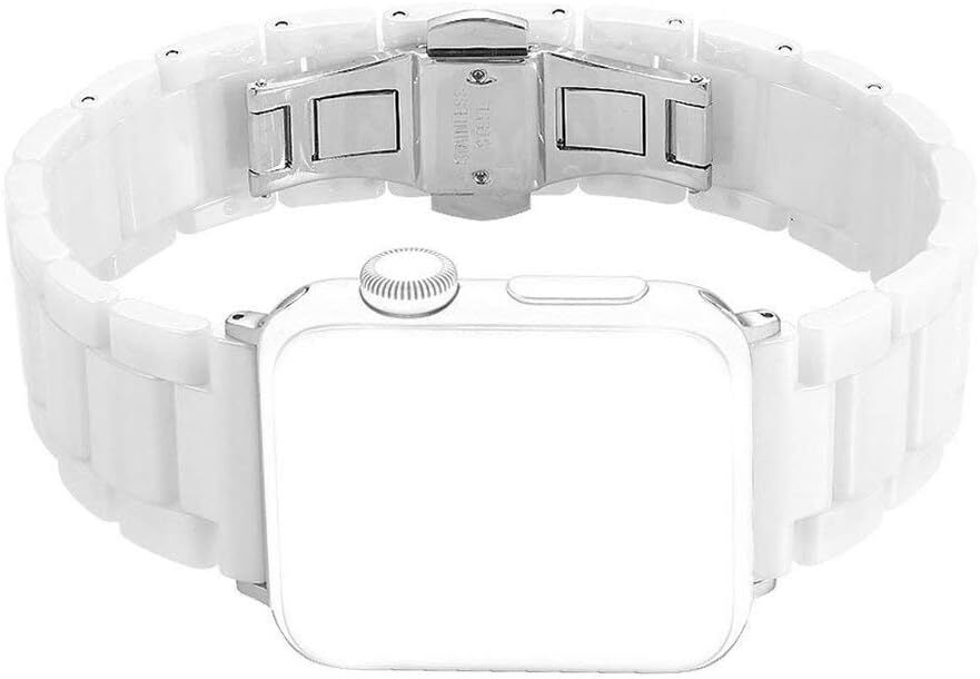 Apple Watch バンド Sakulaya セラミック製 アップルウォッチ ベルト 長さ調整簡単 Apple Watch S_画像3