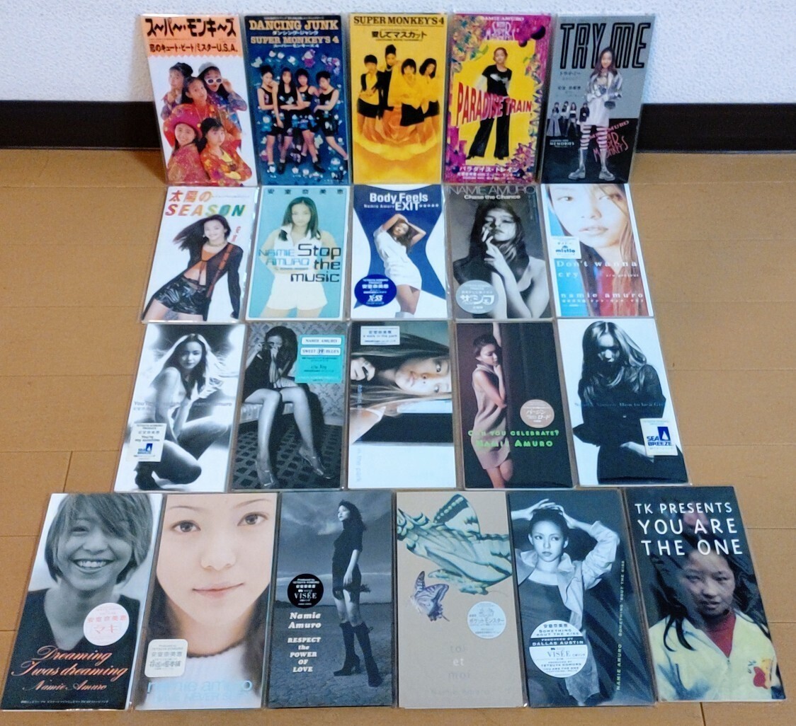 ★☆貴重!!レア!!【外袋・タイアップシール付き】安室奈美恵 8cm CD シングル コンプリート 全21枚セット まとめて!!♪小室哲哉★☆