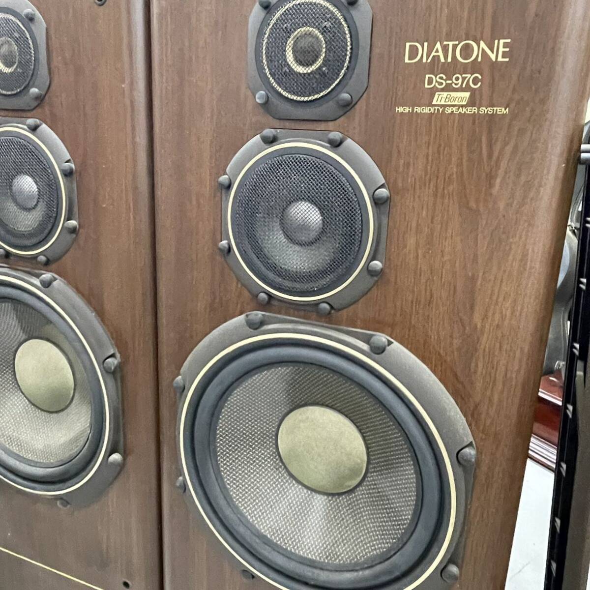 千葉県我孫子直接引取限定 DIATONE ダイヤトーン DS-97C ペア スピーカー 3way フロア型 音響機材 オーディオ機器 音出し確認済み_画像2