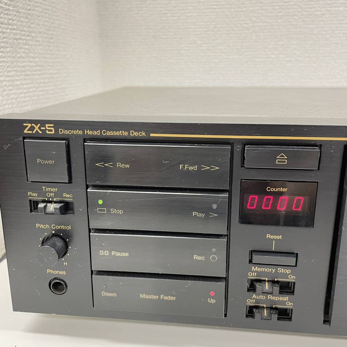 Nakamichi ナカミチ Discrete Head Cassette Deck ディスクリート カセットデッキ ZX-5 通電OK 現状品_画像2