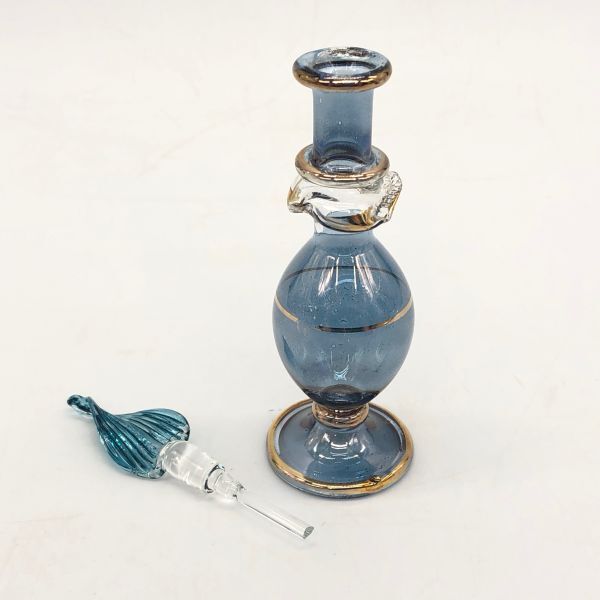 【22991】エジプト ガラス製 香水瓶 パフュームボトル エジプシャン 瓶 容器 インテリア 置物 雑貨 ガラス 伝統工芸 レターパックプラスの画像2