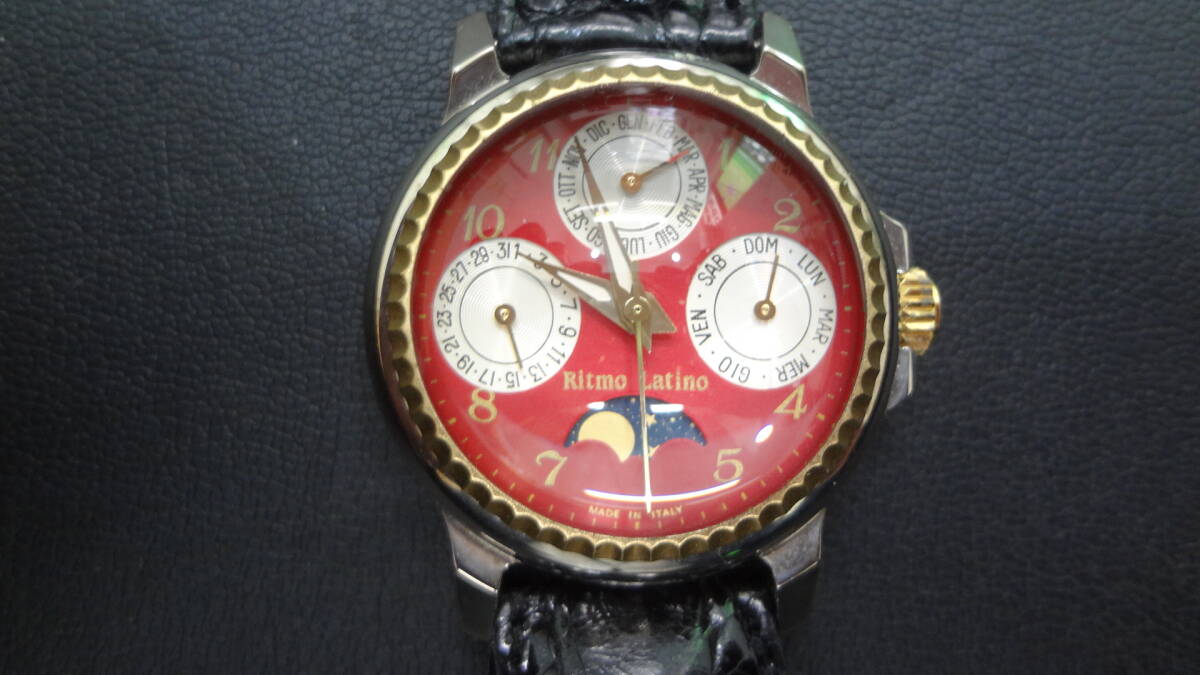 【642】Ritmo Latino リトモラティーノ ドームガラス レディース 腕時計 クォーツの画像1