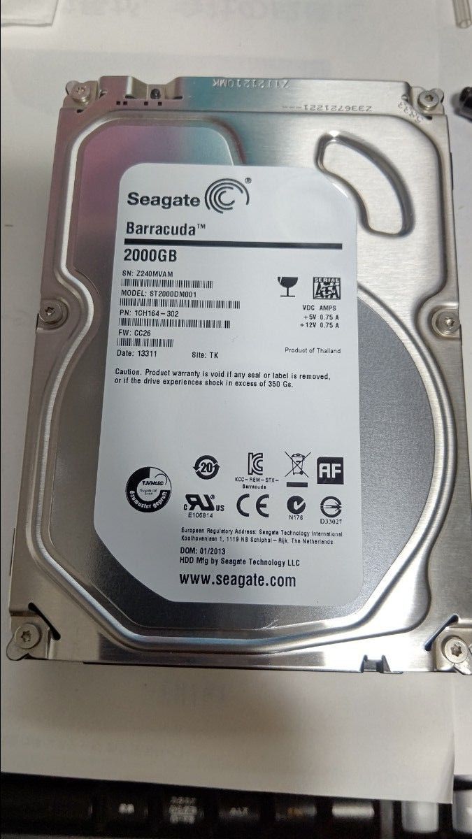 SSD HDD TOSHIBA SAMSUNG SEAGATE 120GB 1TB 2TB SATA 3.5 5インチ 4個セット