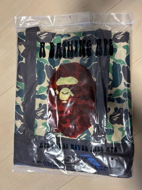 BAPE◆A BATHING APE／迷彩カモ◆ア ベイシング エイプ◆ABC◆CAMO／カモ／トートバッグ／付録ノベルティ