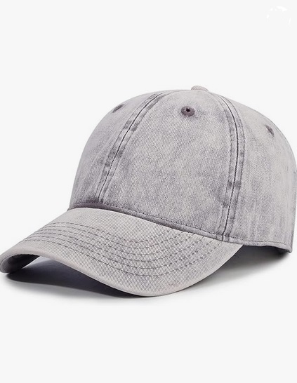 送料無料　キャップ メンズ レディース 帽子 100%コットン 軽量 野球帽 調節可能 春 夏 秋 男女兼用 色グレー　コットン1