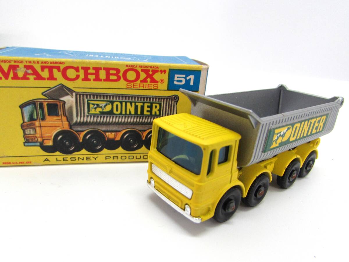  beautiful goods MATCHBOX Matchbox LESNEYrez knee No.51 8 WHEEL TIPPER truck minicar box attaching Vintage 