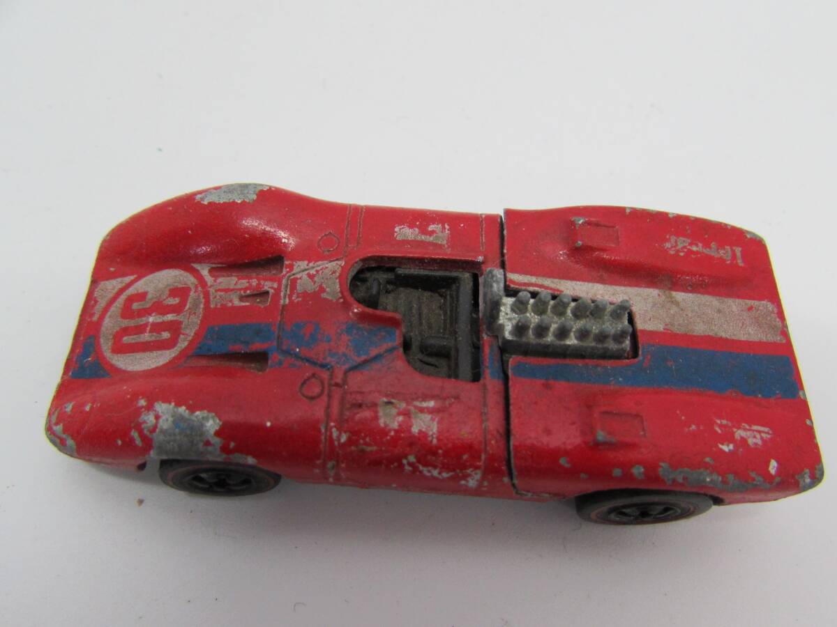 1円～ マテル MATTEL ホットウィール HOTWHEELS フェラーリ 312P FERRARI 1969 ミニカー 当時もの 現状品の画像6