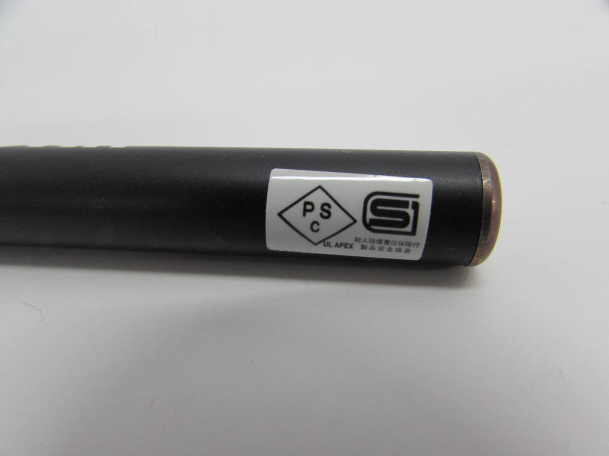 PSC認証品 VORIN レーザーポインター 赤 LED ペン型 動作確認済 全長13.5㎝ 胴径12㎜ ブラック×ゴールド 単4電池2本/取扱説明書/ケース付の画像6