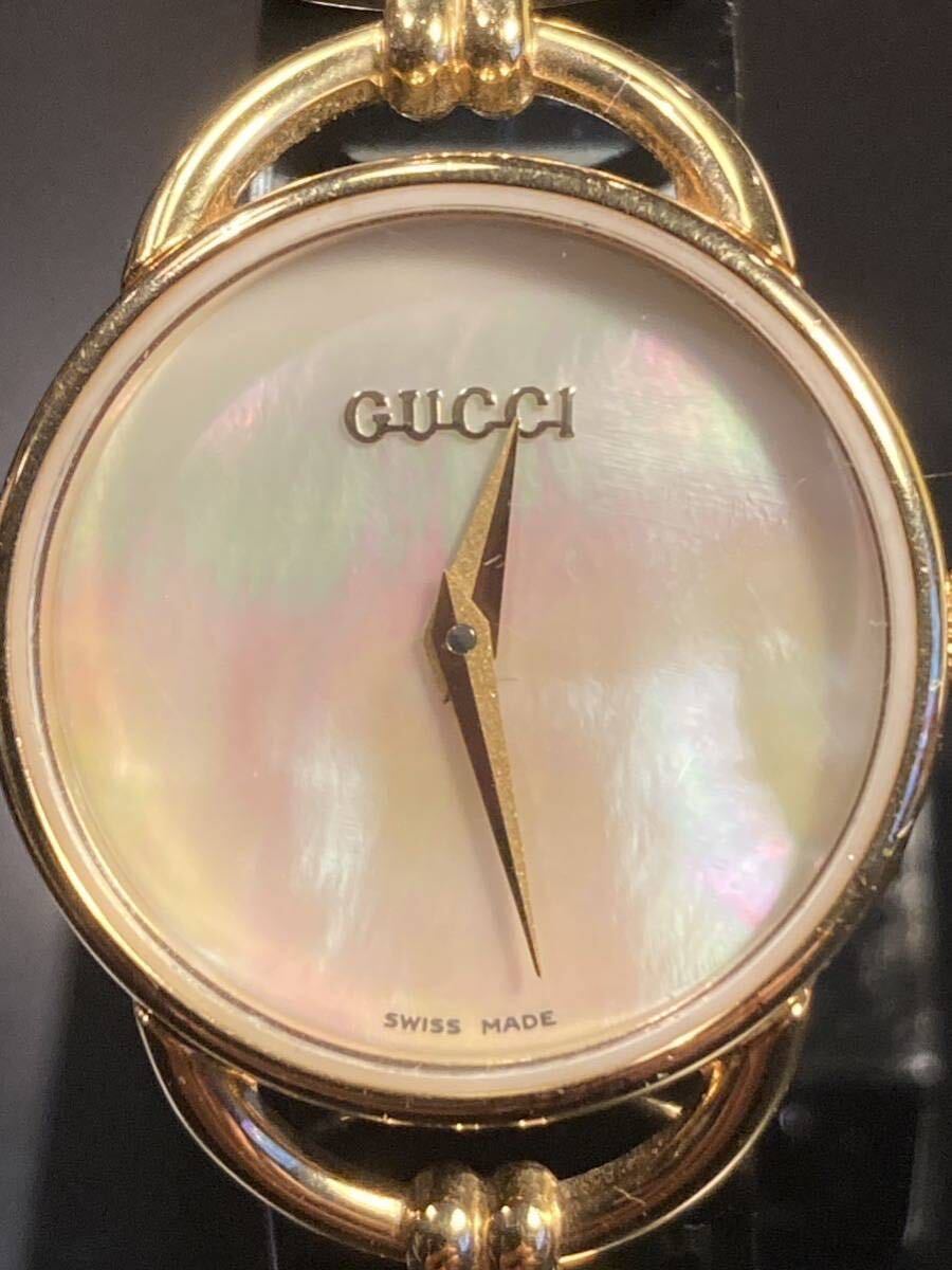 GUCCI グッチ 6000.2.L シェル文字盤 箱 ギャランティ 美品 ビンテージ レア_画像2