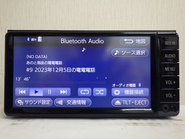 ☆2017年 ★トヨタ 純正ナビ デンソー 7インチ ★NSCD-W66 Bluetooth ワンセグ CD SD ラジオ AUX 中古 ナビの画像7