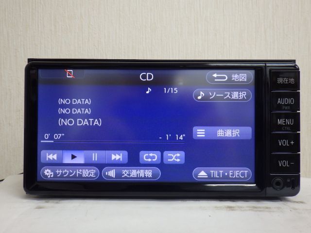 ☆2017年 ★トヨタ 純正ナビ デンソー 7インチ ★NSCD-W66 Bluetooth ワンセグ CD SD ラジオ AUX 中古 ナビの画像8