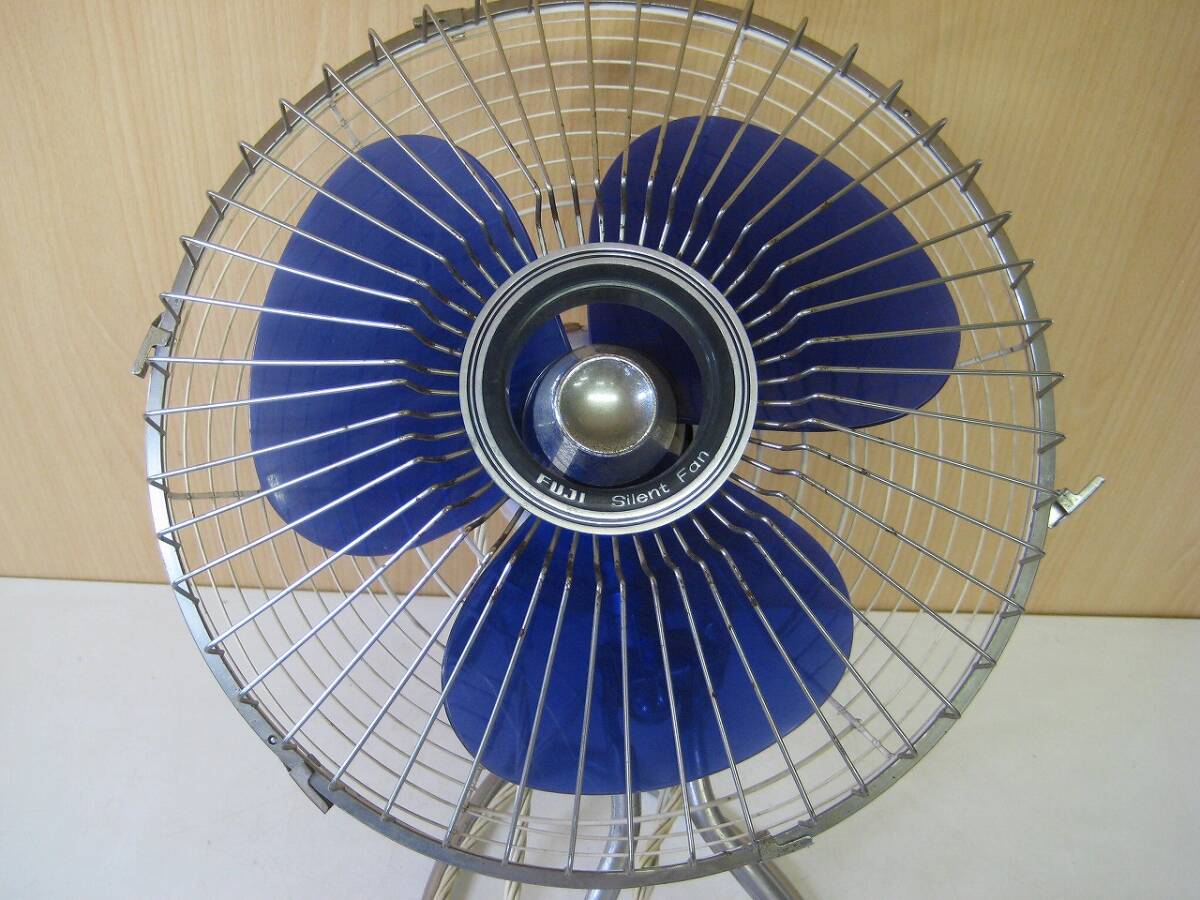 H556 扇風機 FUJI Silent Fan ELECTRO7 通電確認済み 昭和レトロ 当時物の画像2