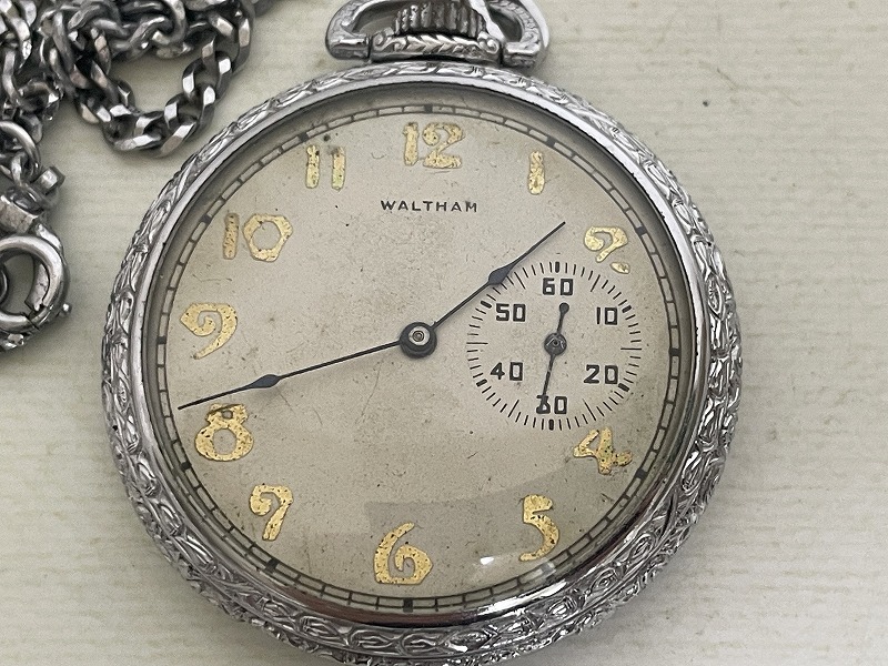 WALTHAM ウォルサム 手巻き 懐中時計の画像2