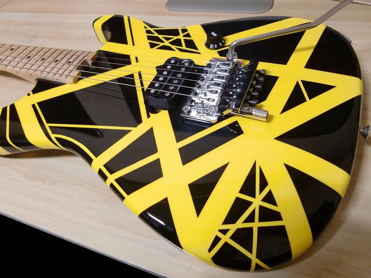 ★EVH Striped Black with Yellow Stripes／一部難あり★