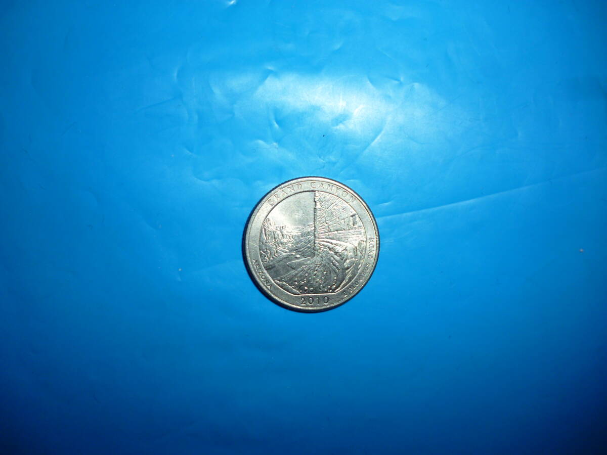 アメリカ クォーター ２５セント硬貨② NATIONAL PARK シリーズ GRAND CANYON 流通品の画像1
